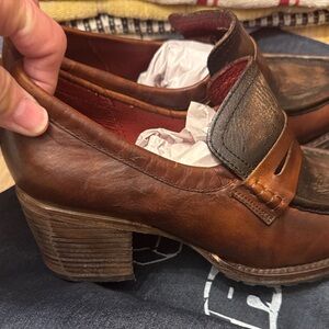 Freebird Two-Tone Brown Leather Loafers